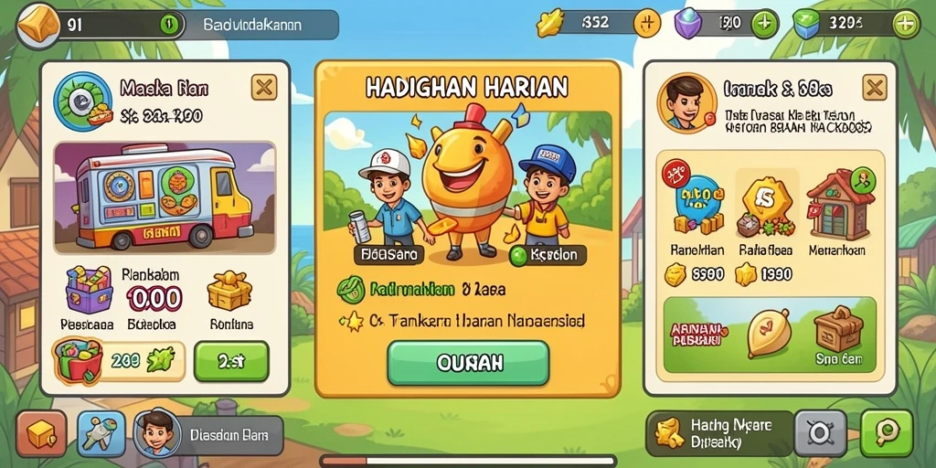 Tombol taruhan yang jelas dan mudah diakses.